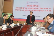 Cục Khoa học công nghệ và Đào tạo làm việc với Trường Đại học Y Hà Nội về công tác tổ chức Hội nghị Khoa học công nghệ và tuổi trẻ lần thứ XXI