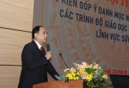 Hội thảo góp ý danh mục ngành đào tạo thí điểm các trình độ giáo dục đại học năm 2022 lĩnh vực sức khỏe Hội thảo góp ý danh mục ngành đào tạo thí điểm các trình độ giáo dục đại học năm 2022 lĩnh vực sức khỏe