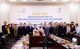 TS. BS. Nguyễn Ngô Quang –  Cục trưởng Cục Khoa học công nghệ và Đào tạo tham dự Lễ Ký kết Biên bản ghi nhớ hợp tác giữa Viện Pasteur Thành phố Hồ Chí Minh và Đại học Nagasaki, Nhật Bản