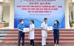 50 sinh viên Trường Đại học Y – Dược, Đại học Thái Nguyên xuất quân hỗ trợ Bắc Ninh phòng, chống dịch