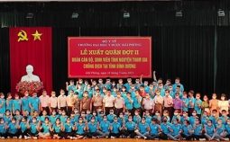 108 cán bộ, sinh viên Trường Đại học Y dược Hải Phòng xung phong hỗ trợ chống dịch tại Bình Dương